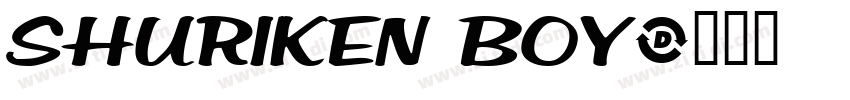 Shuriken Boy字体转换